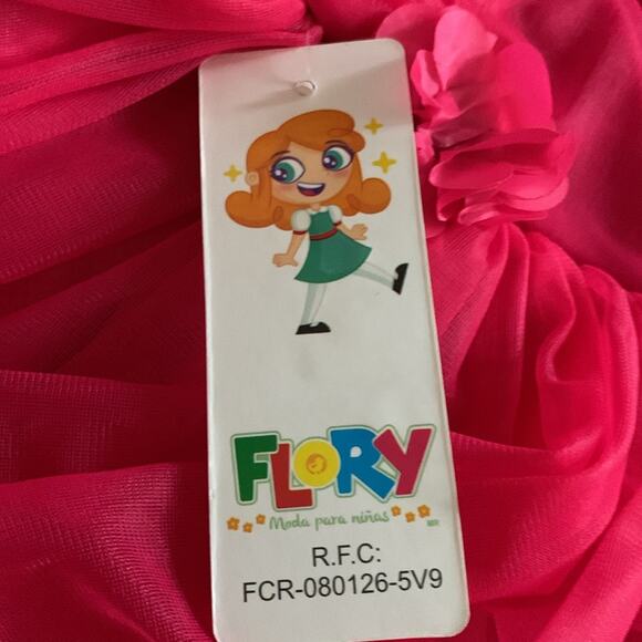 Girls Party Dress Kids Sz 1 (12 Months) Ruffles Formal Diamond Stud Detail NEW - Picture 6 of 7